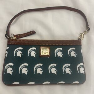Dooney & Bourke Michigan State University MSU Wristlet - Excellent Condition